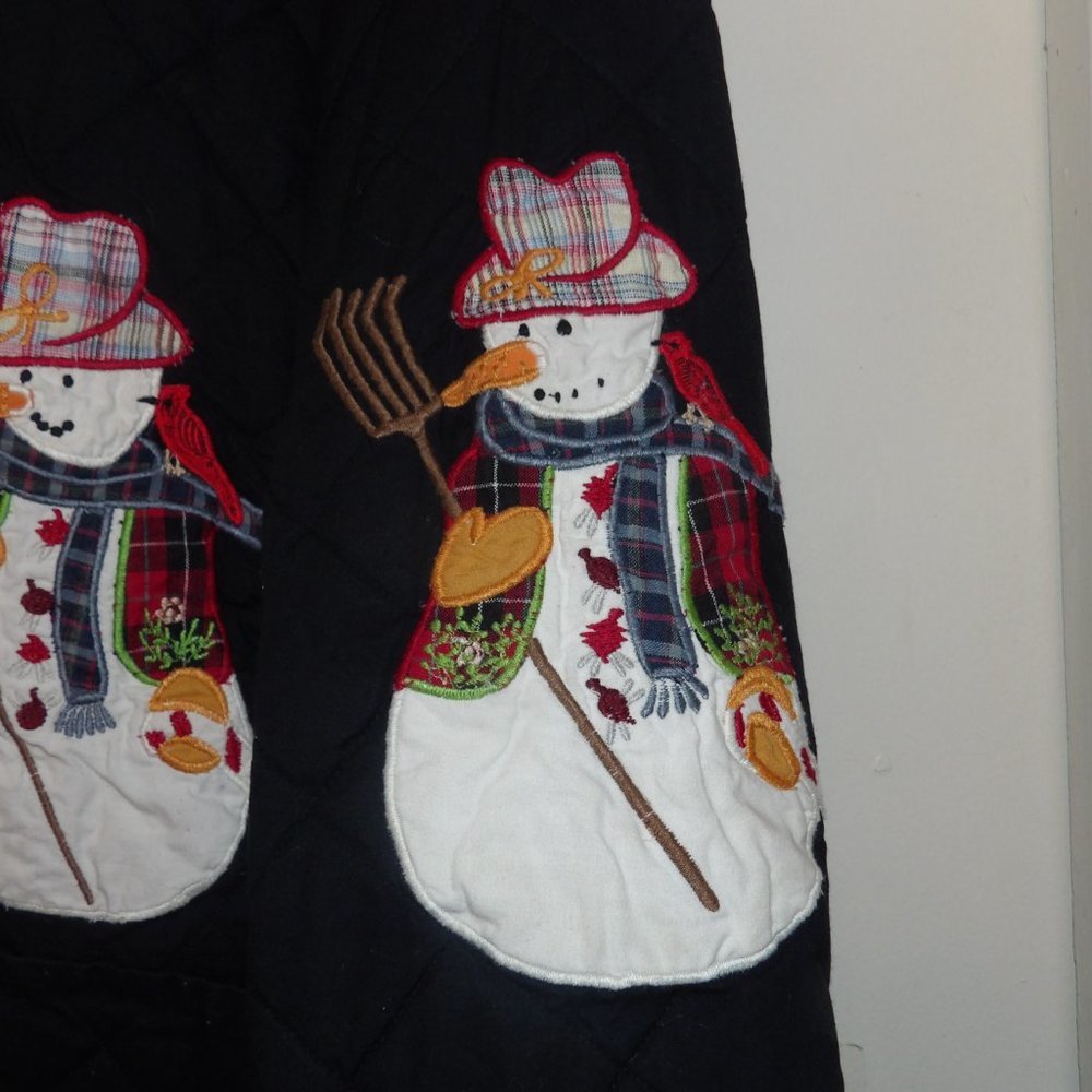 Vintage Patch Magic Group Quilted Reversible Snow… - image 7